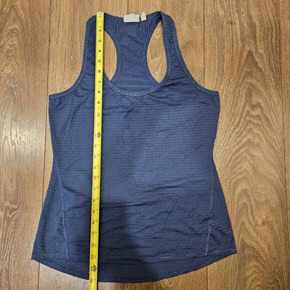 💥$5 ADD ON - Athleta Blue Relaxed Fit Breathable Racerback Gym Tank Top Size S - Picture 3 of 10